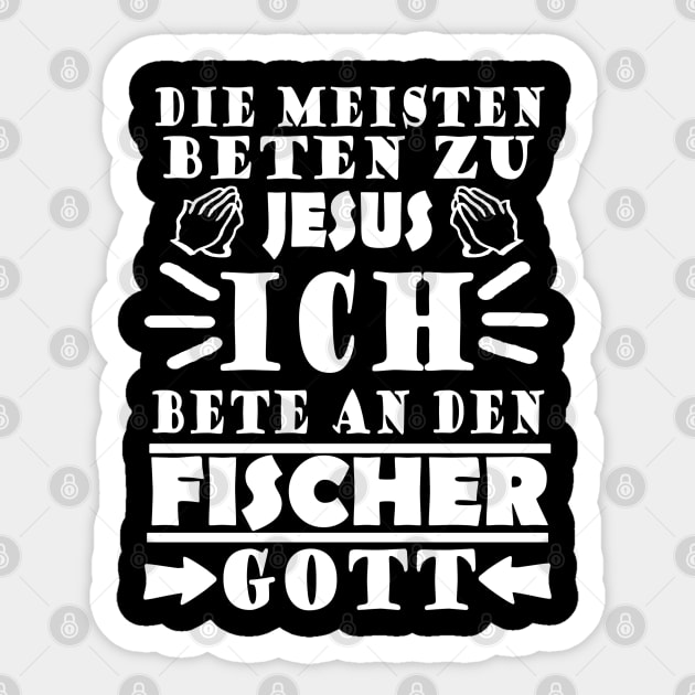 Fischer Fischen Kapitän Hafen Angeln Spruch Sticker by FindYourFavouriteDesign